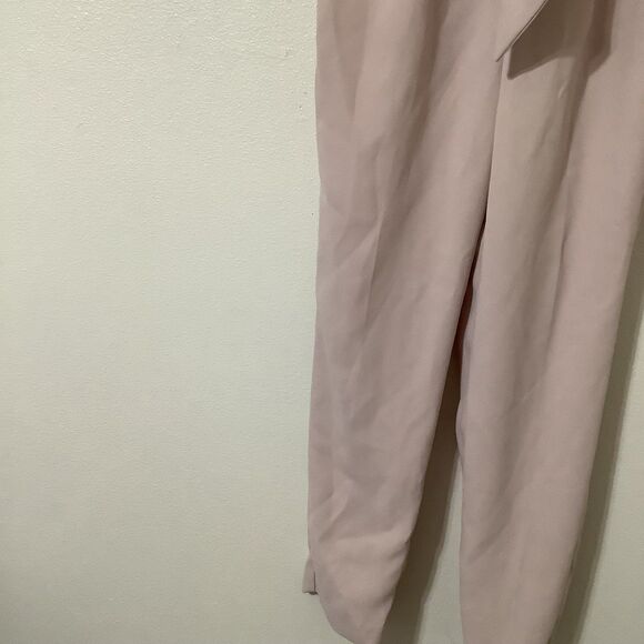 Express Baby Pink Minimalist Super High Rise Ankle Straight Leg Pants XS - Picture 3 of 11